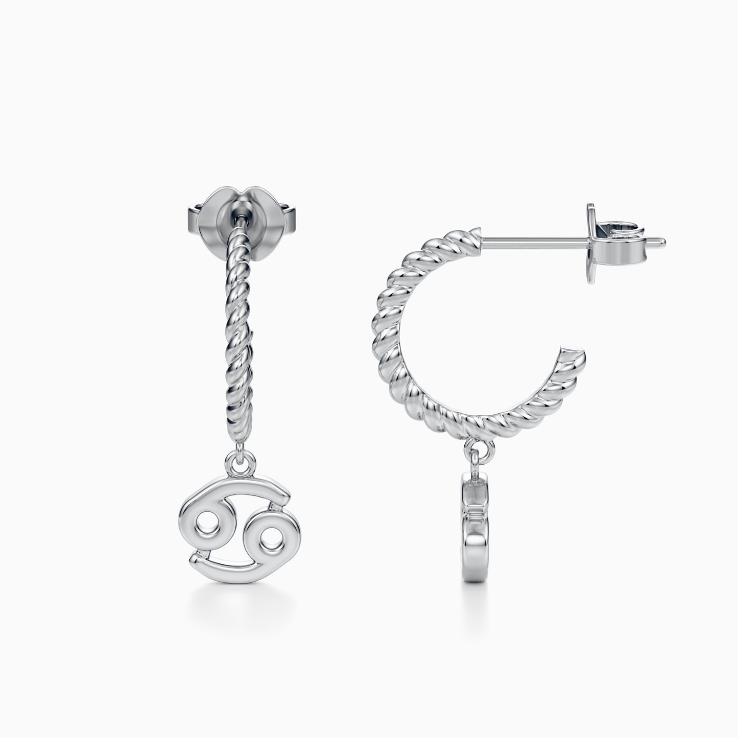 Cancer Dangle Earrings