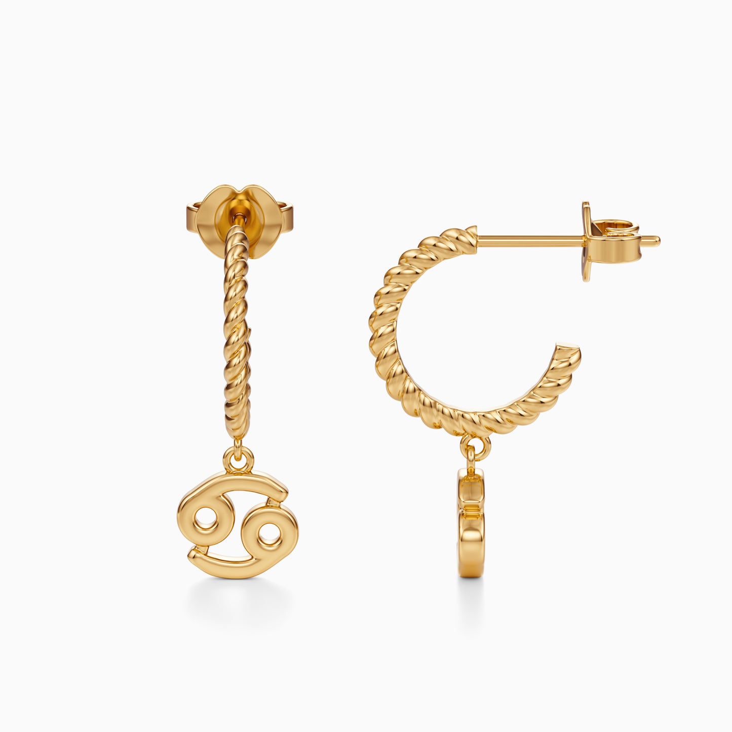Cancer Dangle Earrings