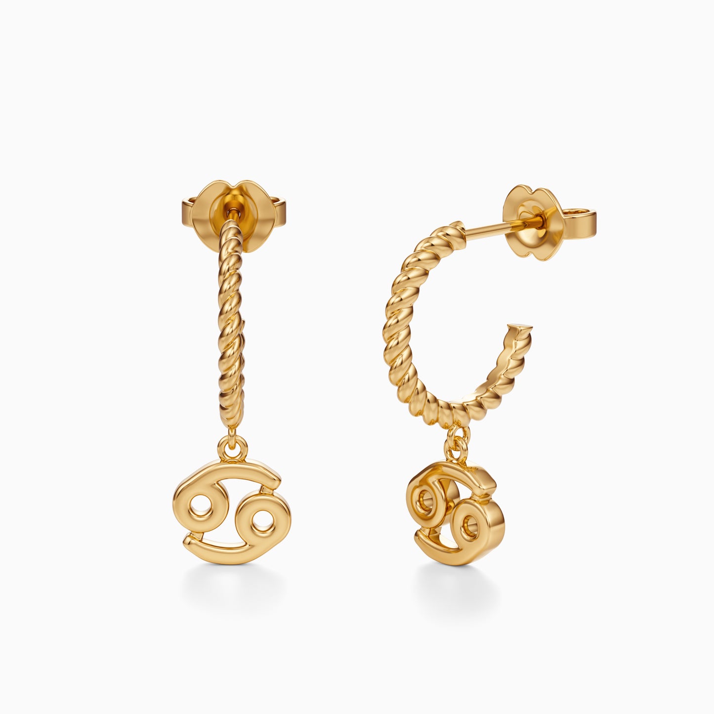 Cancer Dangle Earrings
