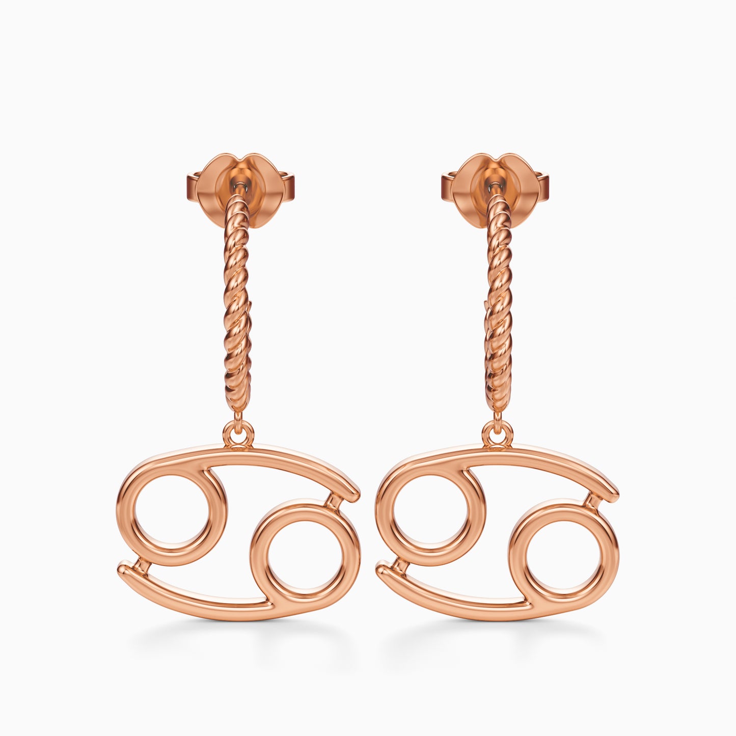 Large Cancer Dangle Earrings