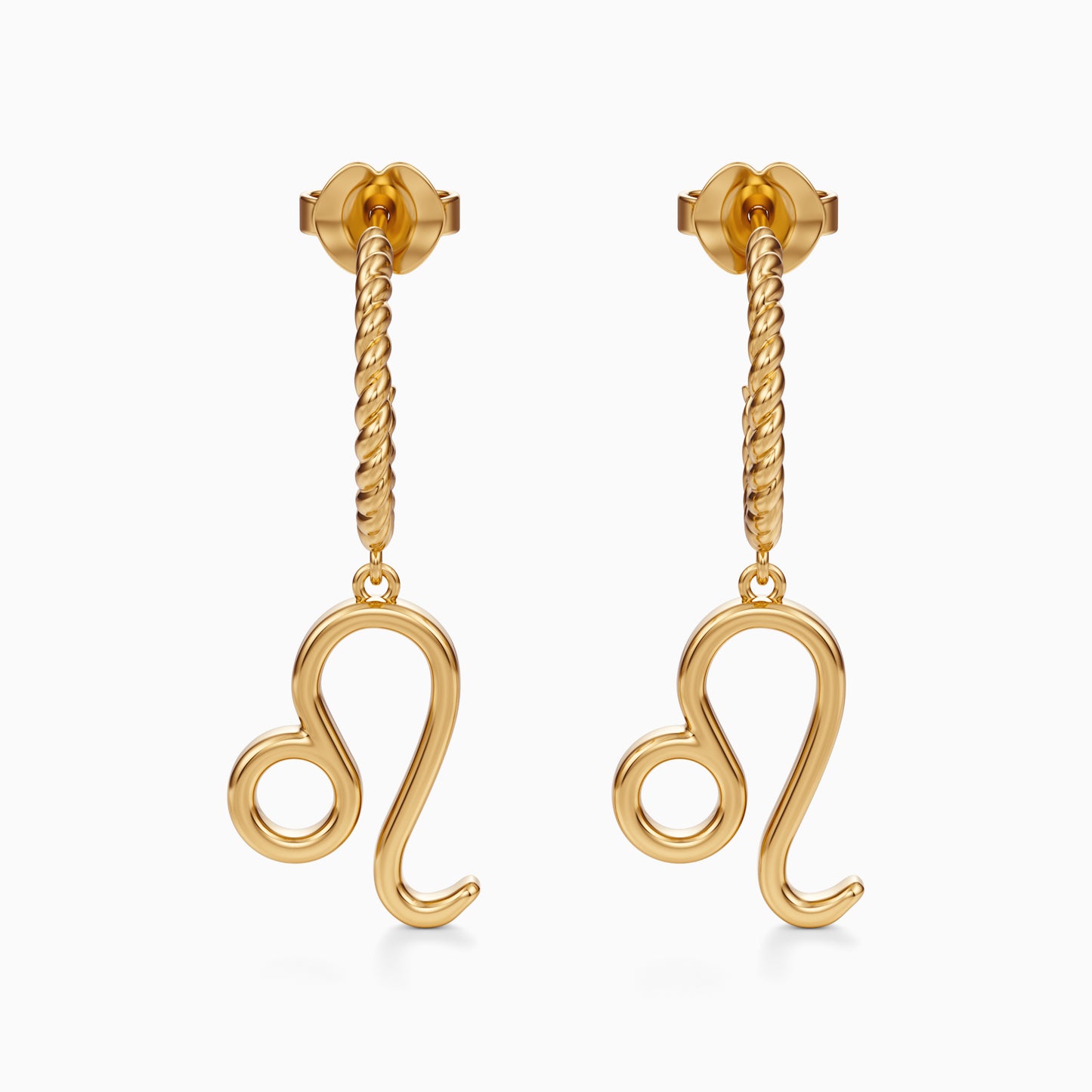 Large Leo Dangle Earrings