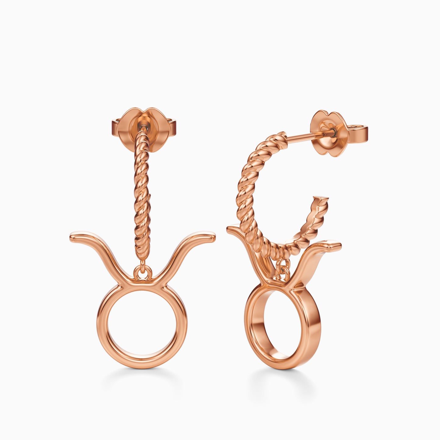 Large Taurus Dangle Earrings