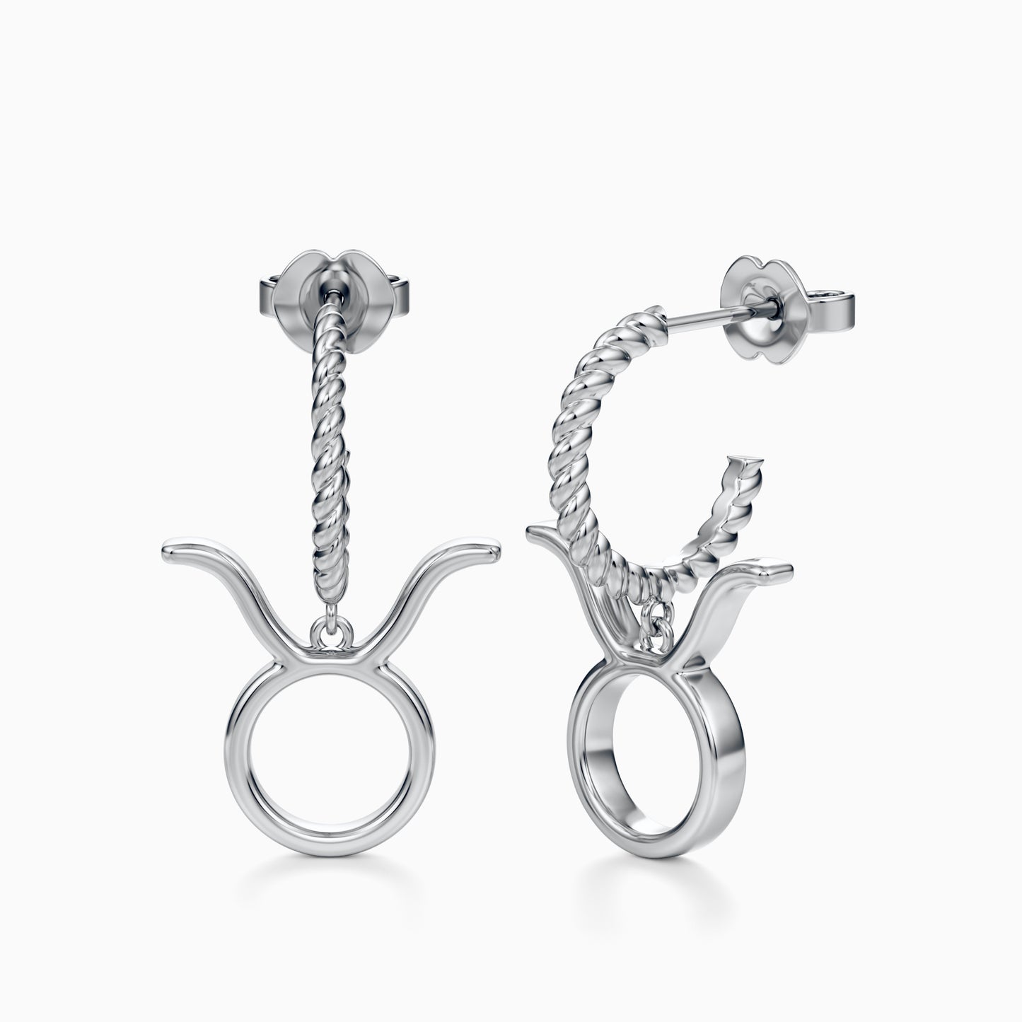 Large Taurus Dangle Earrings