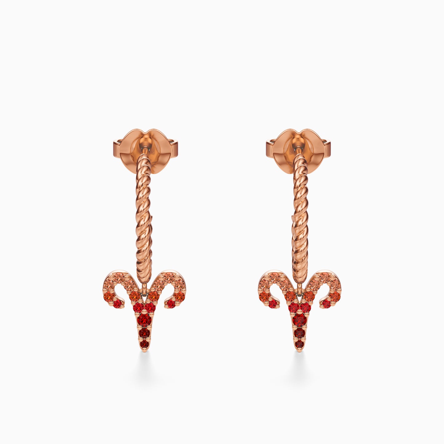 Sapphire Aries Dangle Earrings
