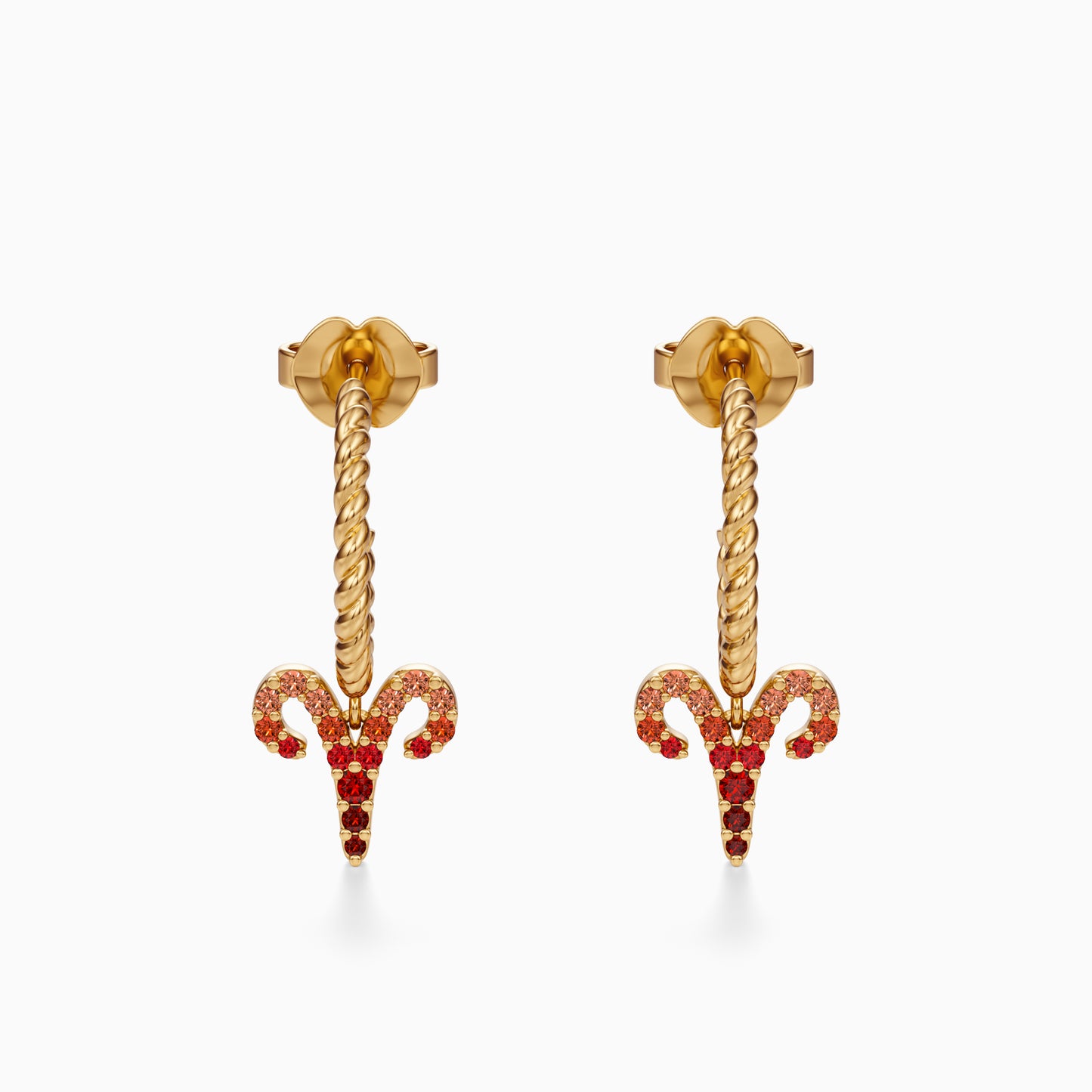 Sapphire Aries Dangle Earrings