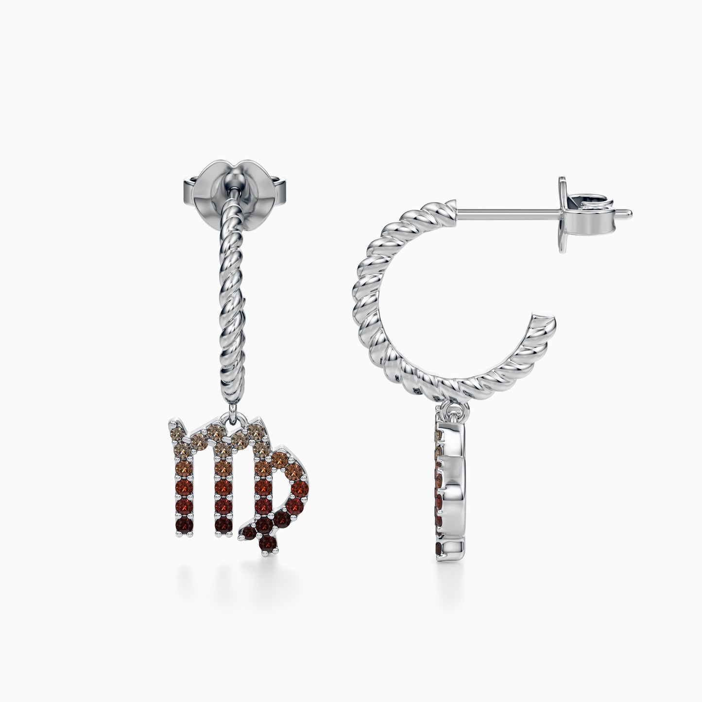 Sapphire Virgo Dangle Earrings