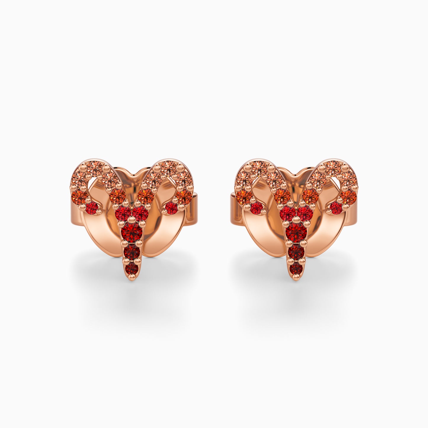 Sapphire Aries Stud Earrings