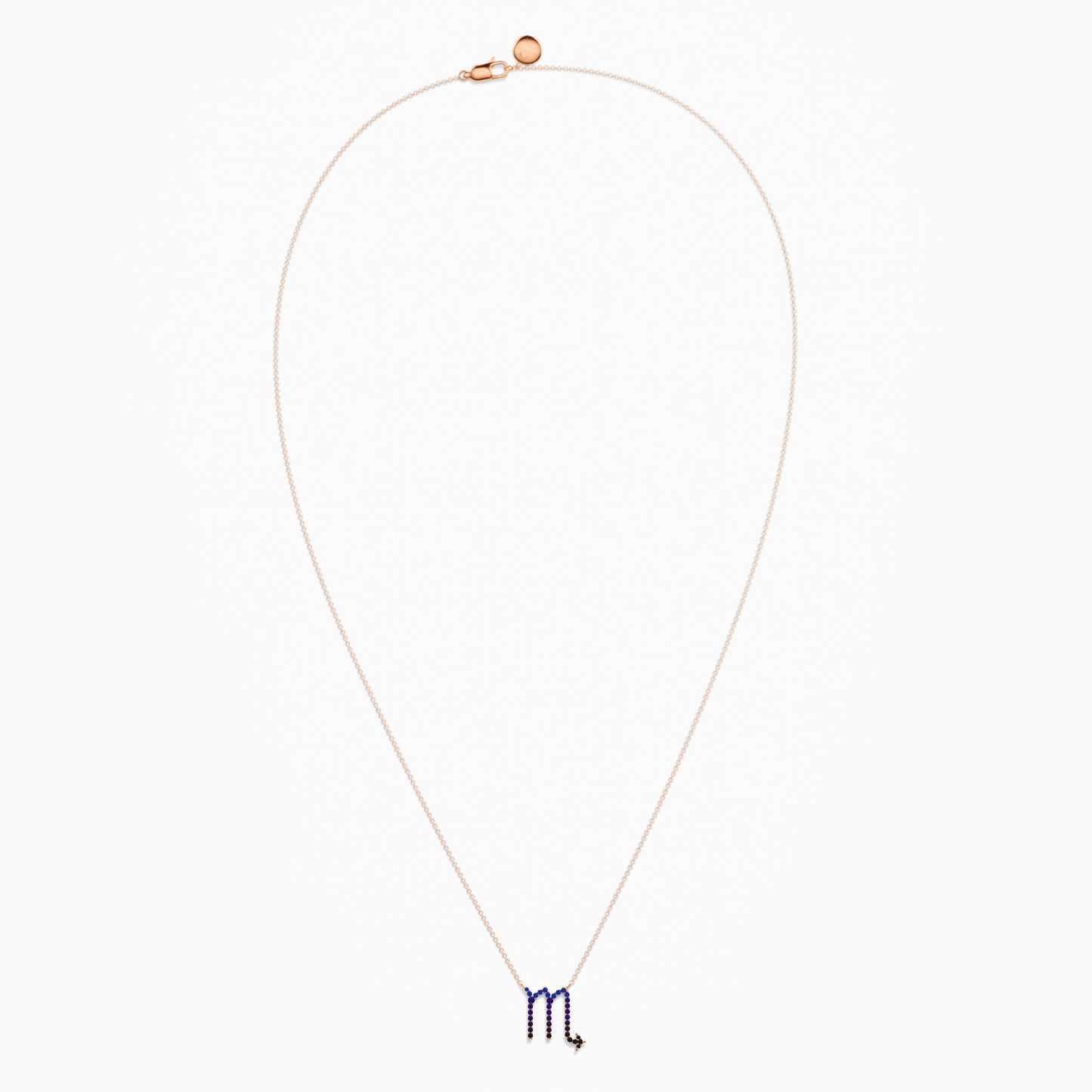 Large Sapphire Scorpio Necklace