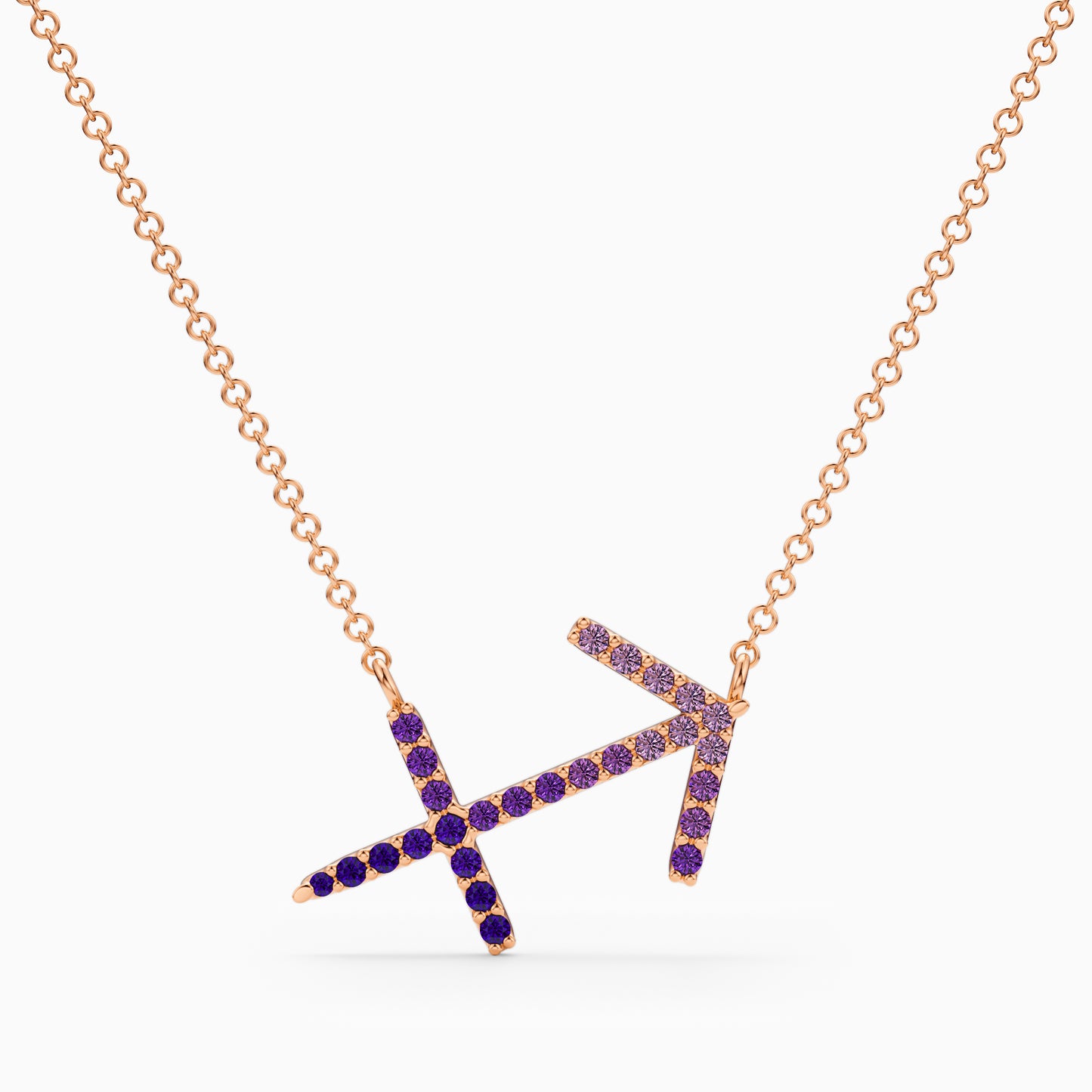 Large Sapphire Sagittarius Necklace