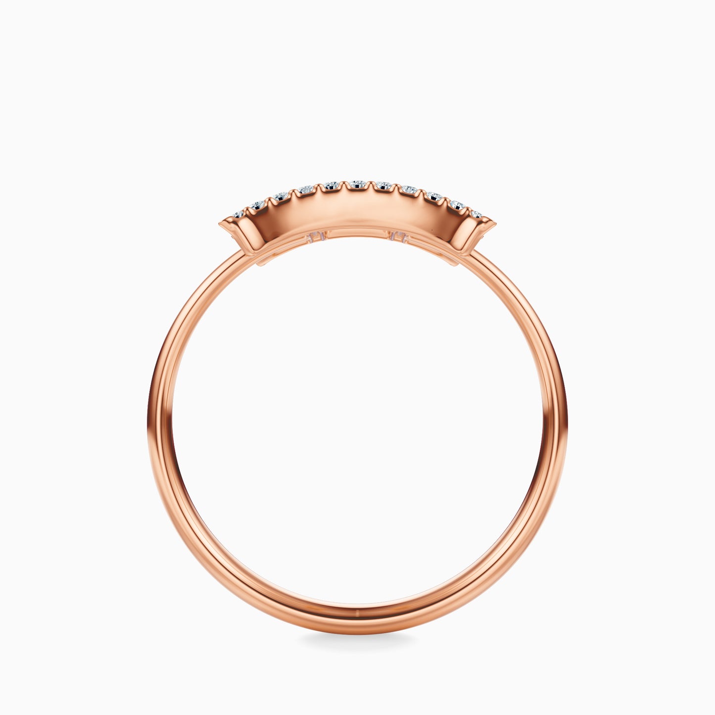Large Diamond Gemini Ring