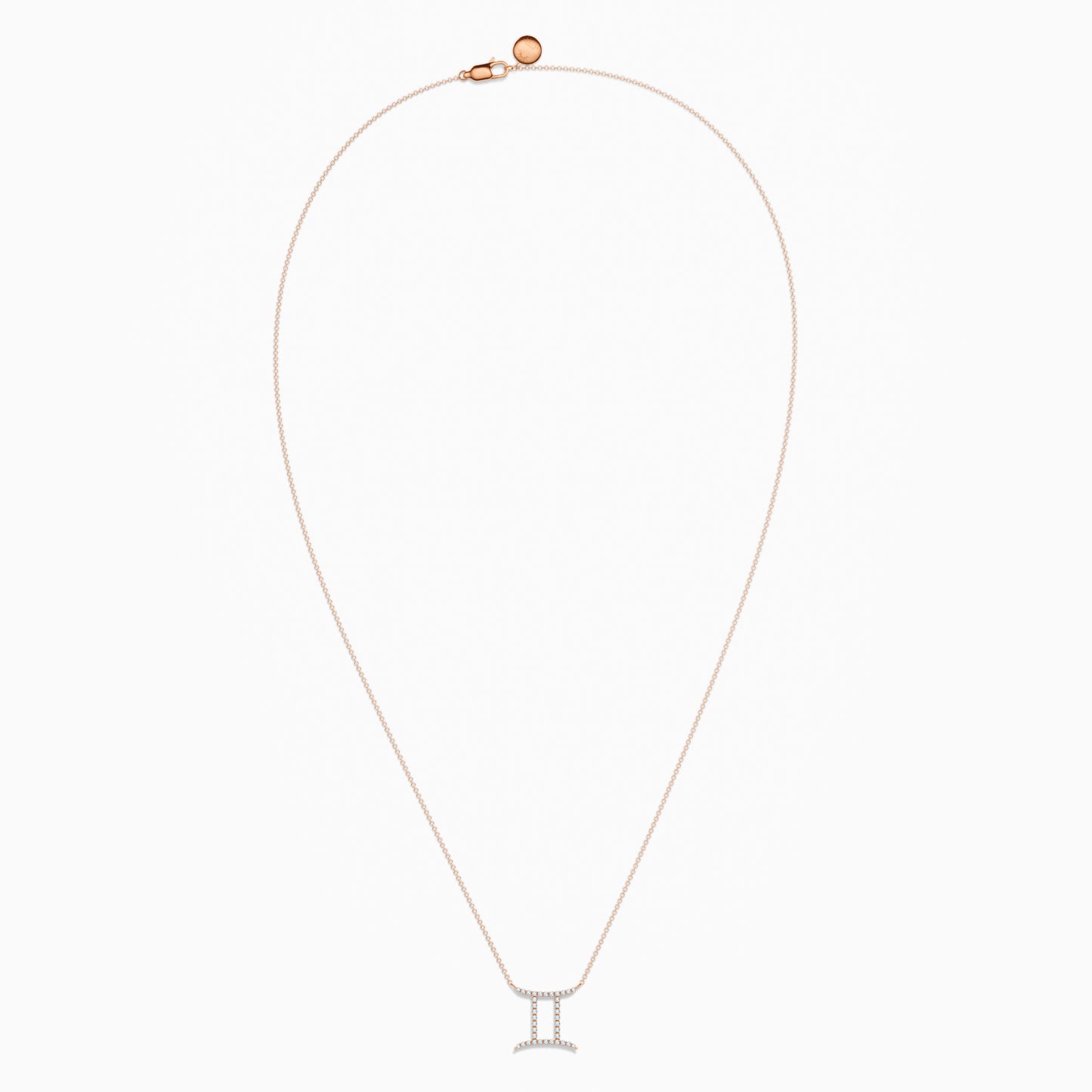 Large Diamond Gemini Necklace