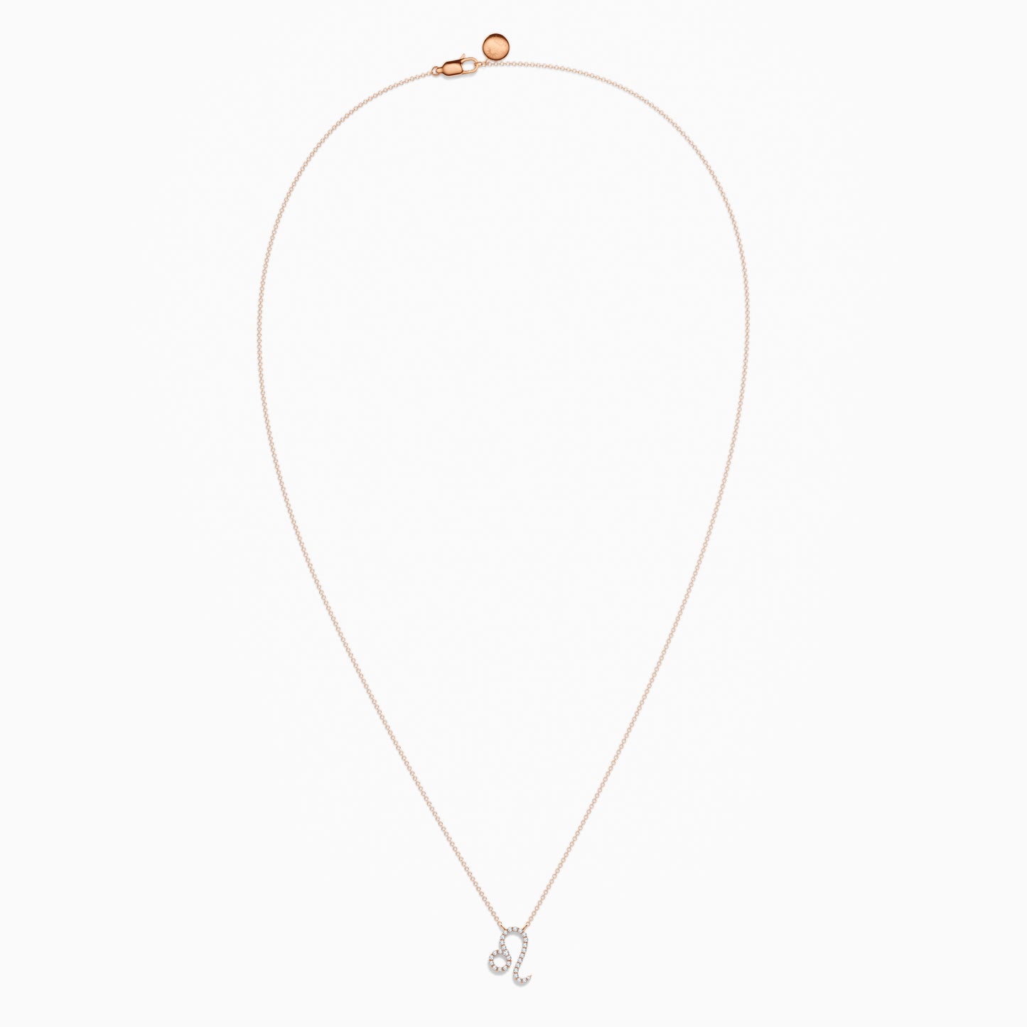 Large Diamond Leo Necklace