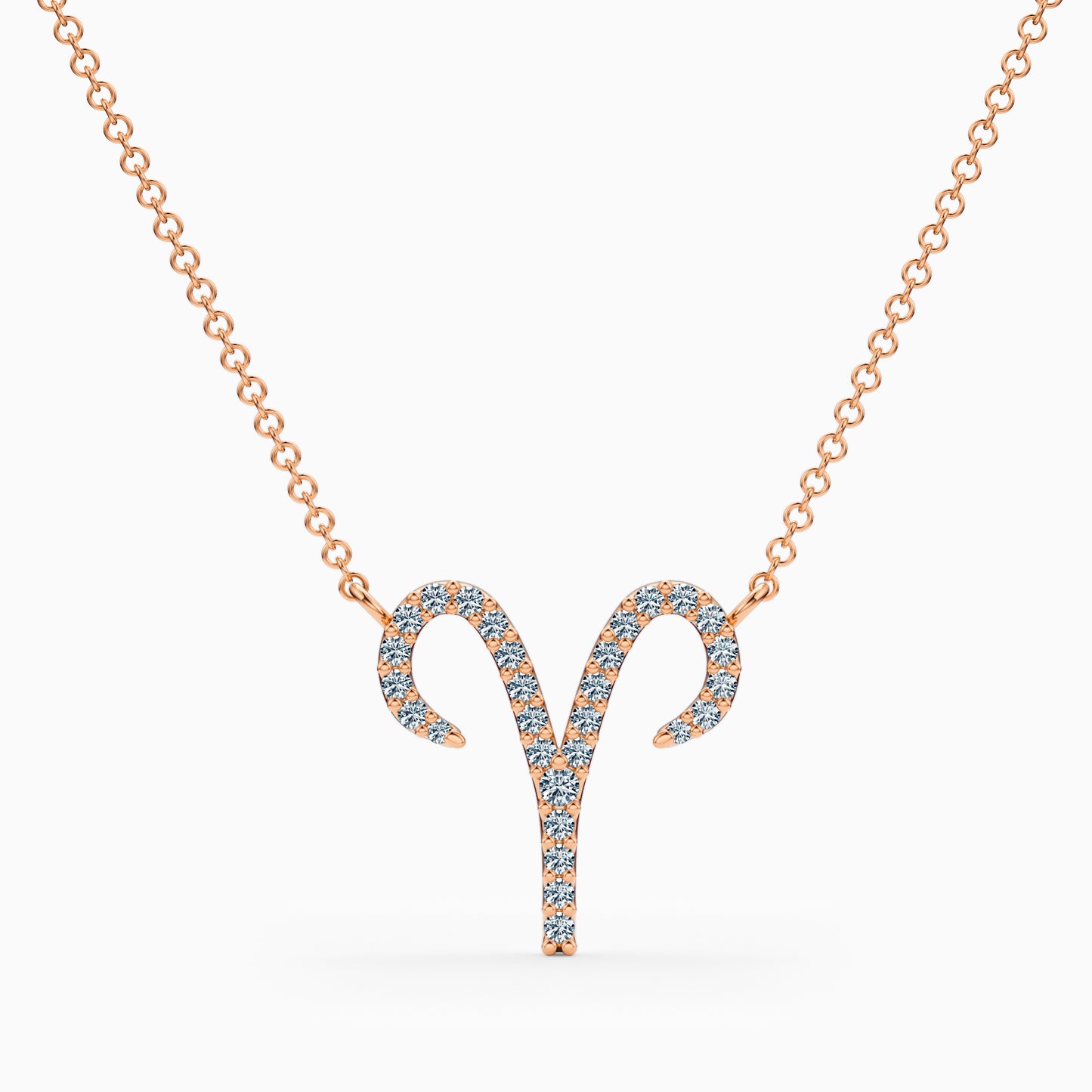 Large Diamond Aries Necklace