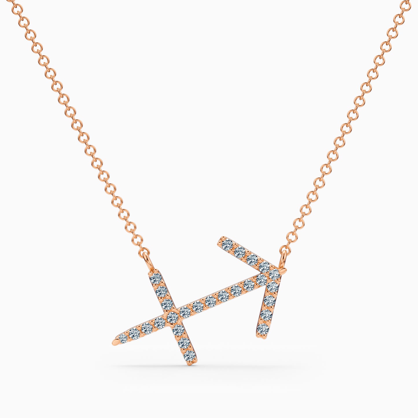 Large Diamond Sagittarius Necklace