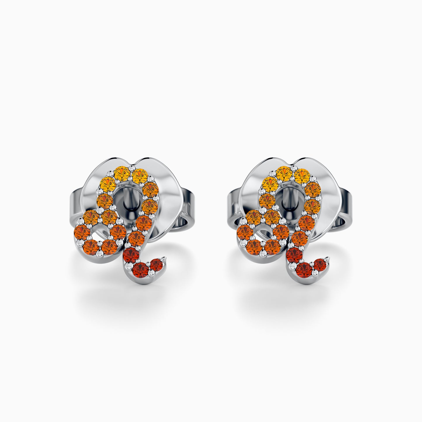 Sapphire Leo Stud Earrings