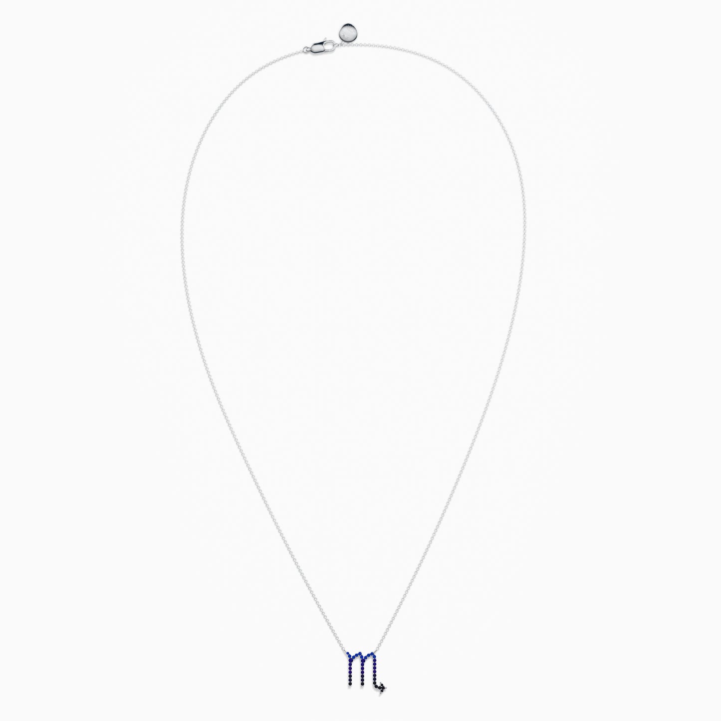 Large Sapphire Scorpio Necklace