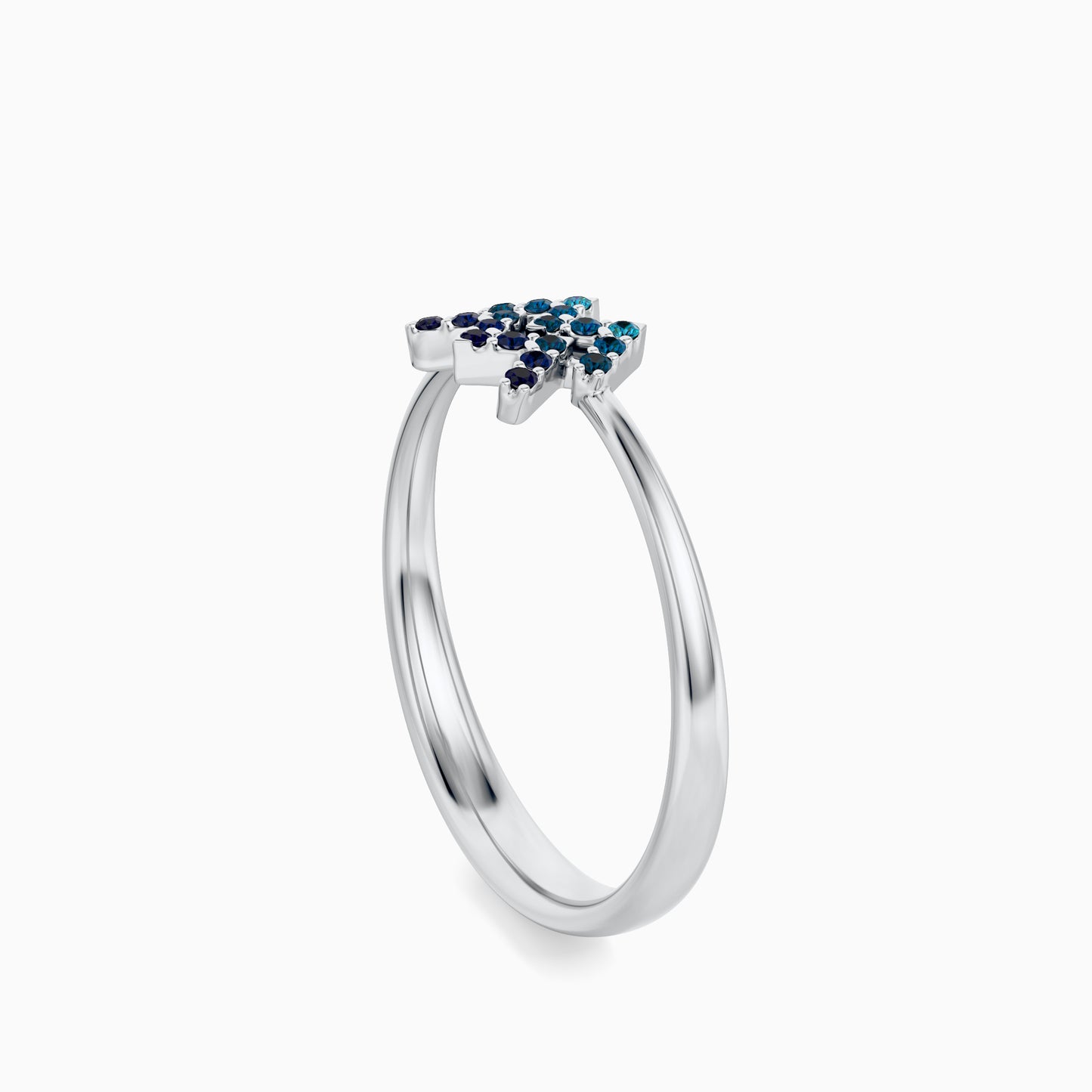 Sapphire Aquarius Ring