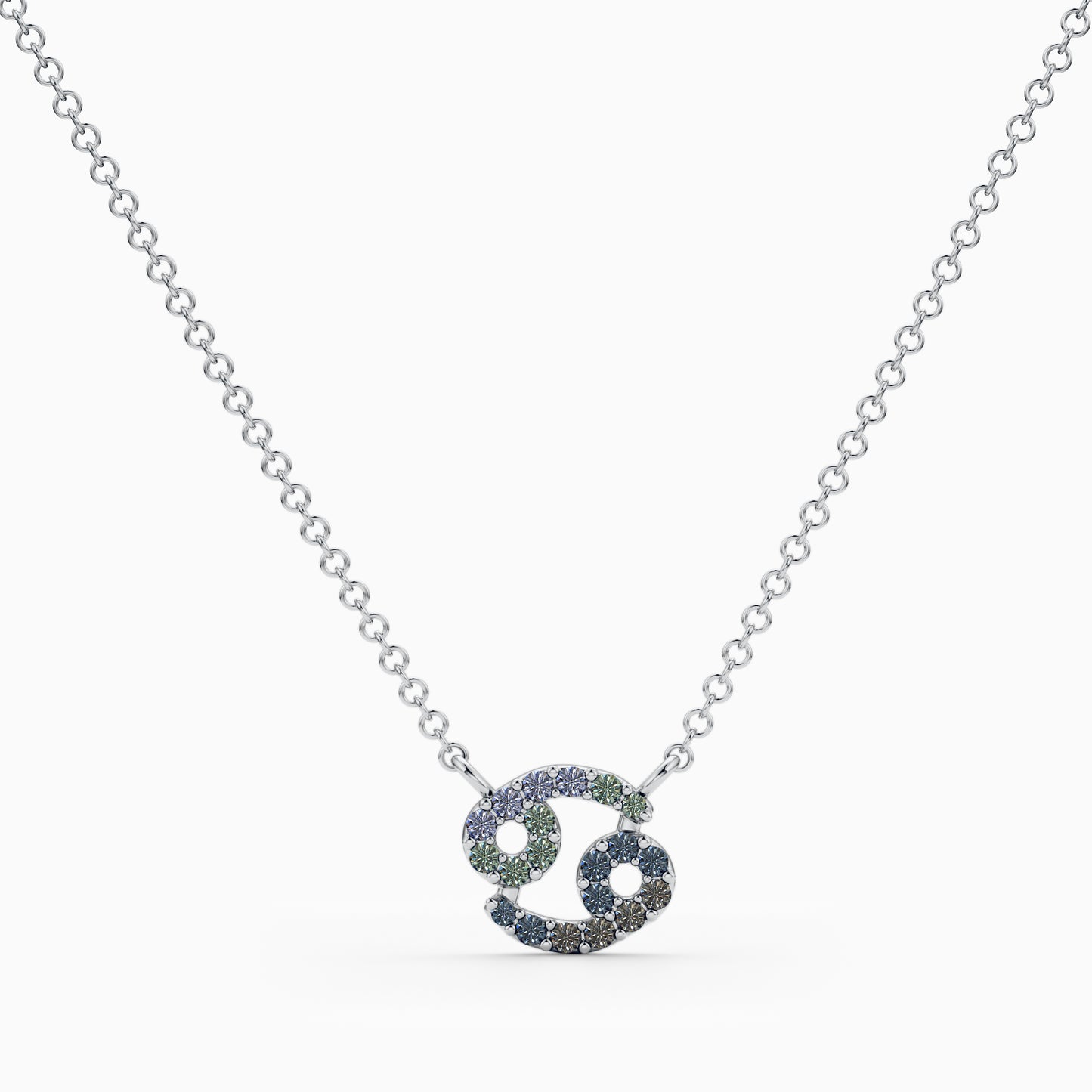 Sapphire Cancer Necklace