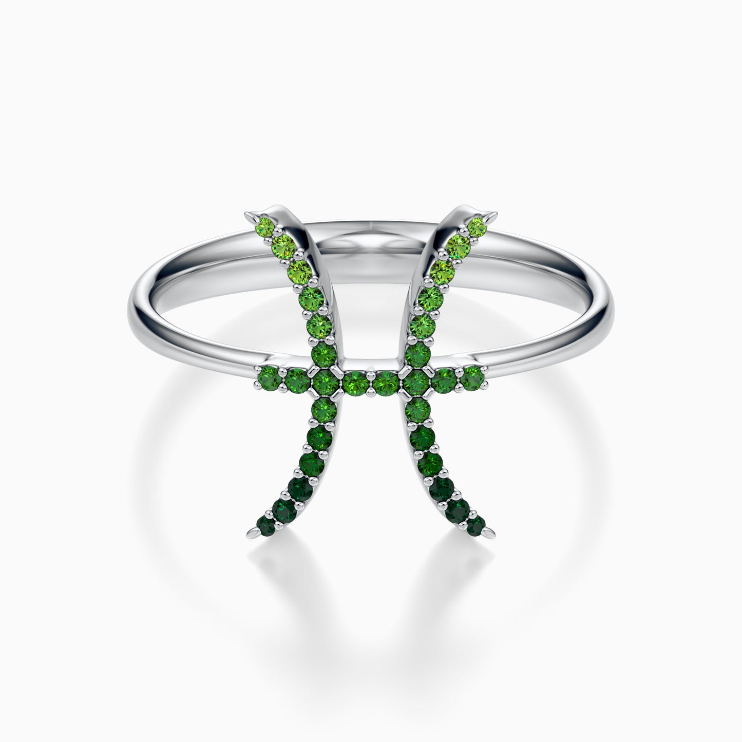Large Sapphire Pisces Ring