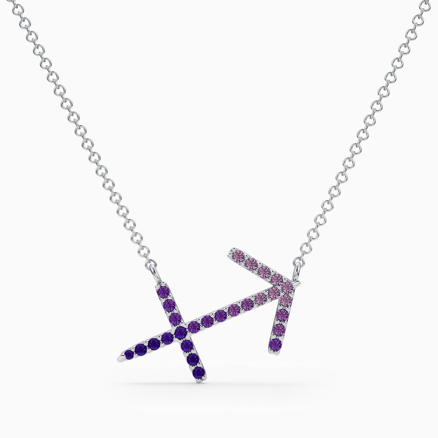 Large Sapphire Sagittarius Necklace