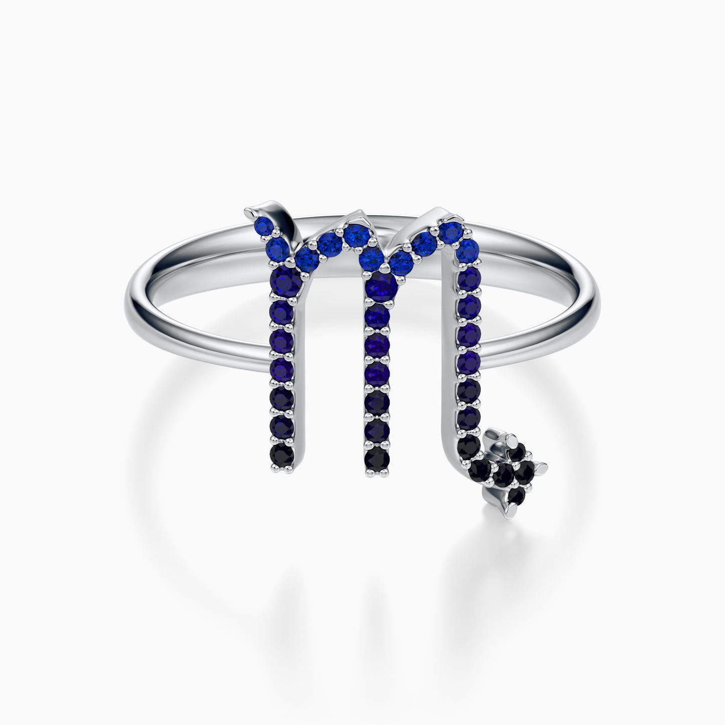 Large Sapphire Scorpio Ring