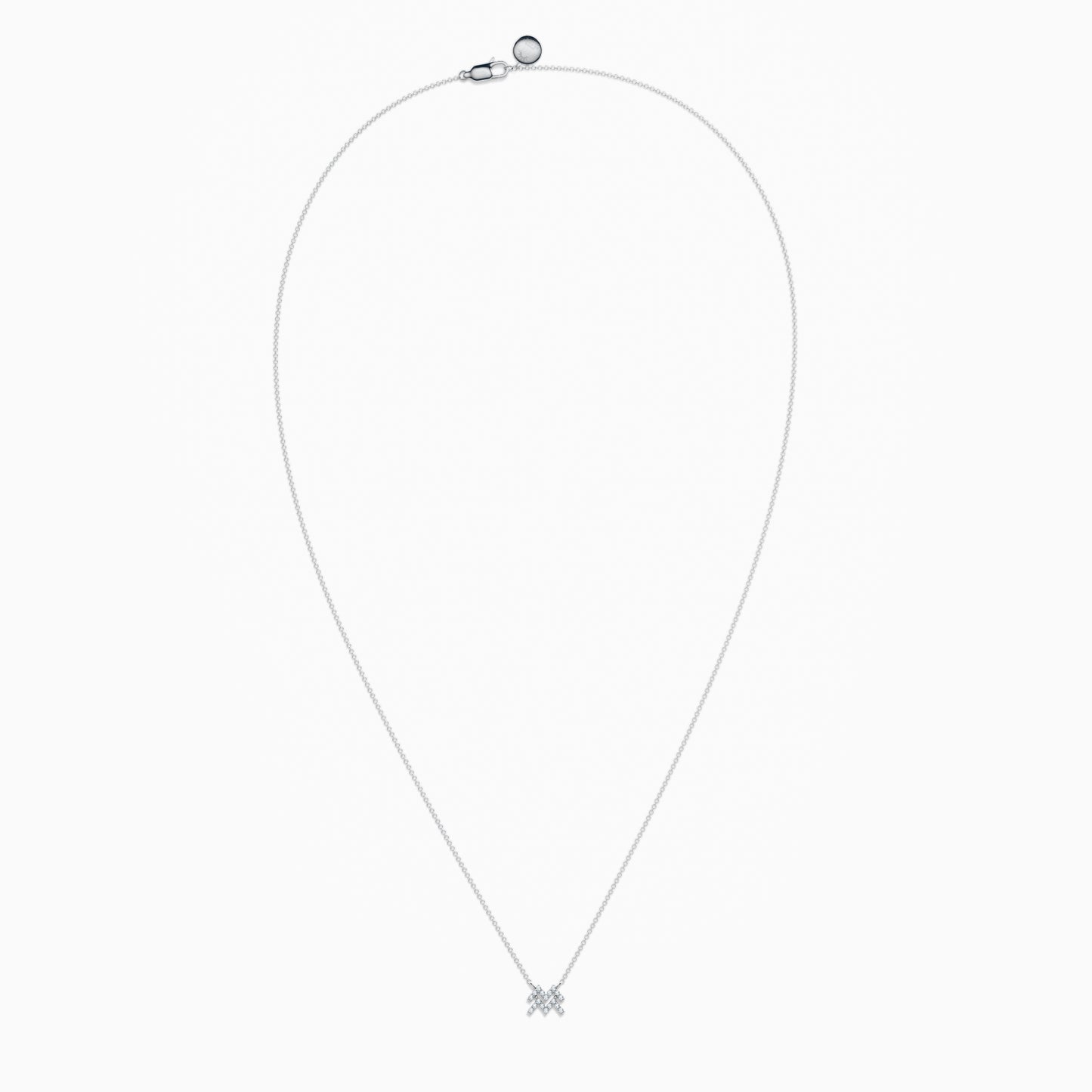 Diamond Aquarius Necklace