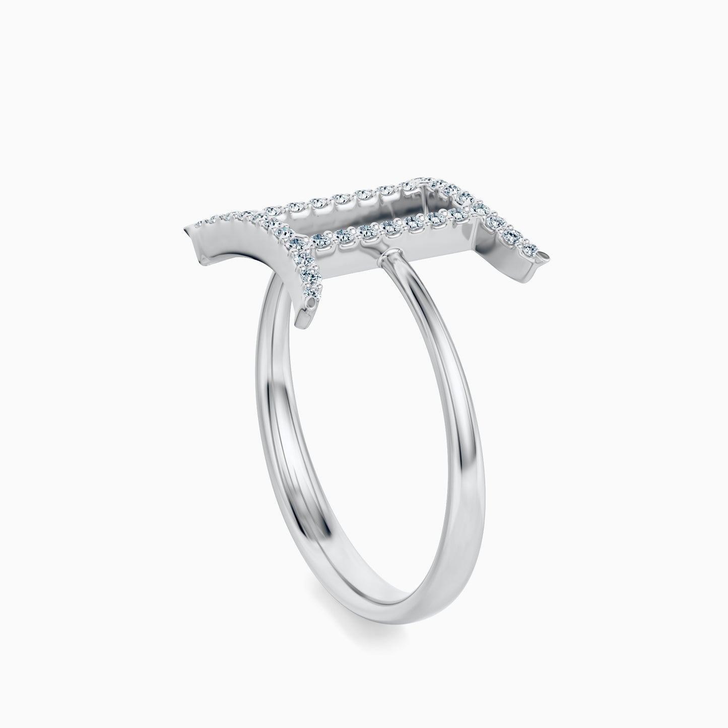 Large Diamond Gemini Ring