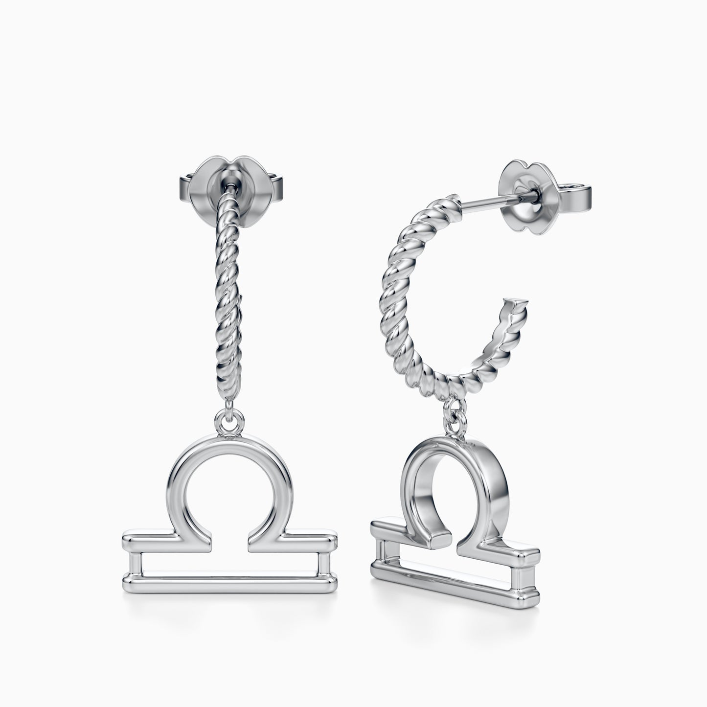 Large Libra Dangle Earrings