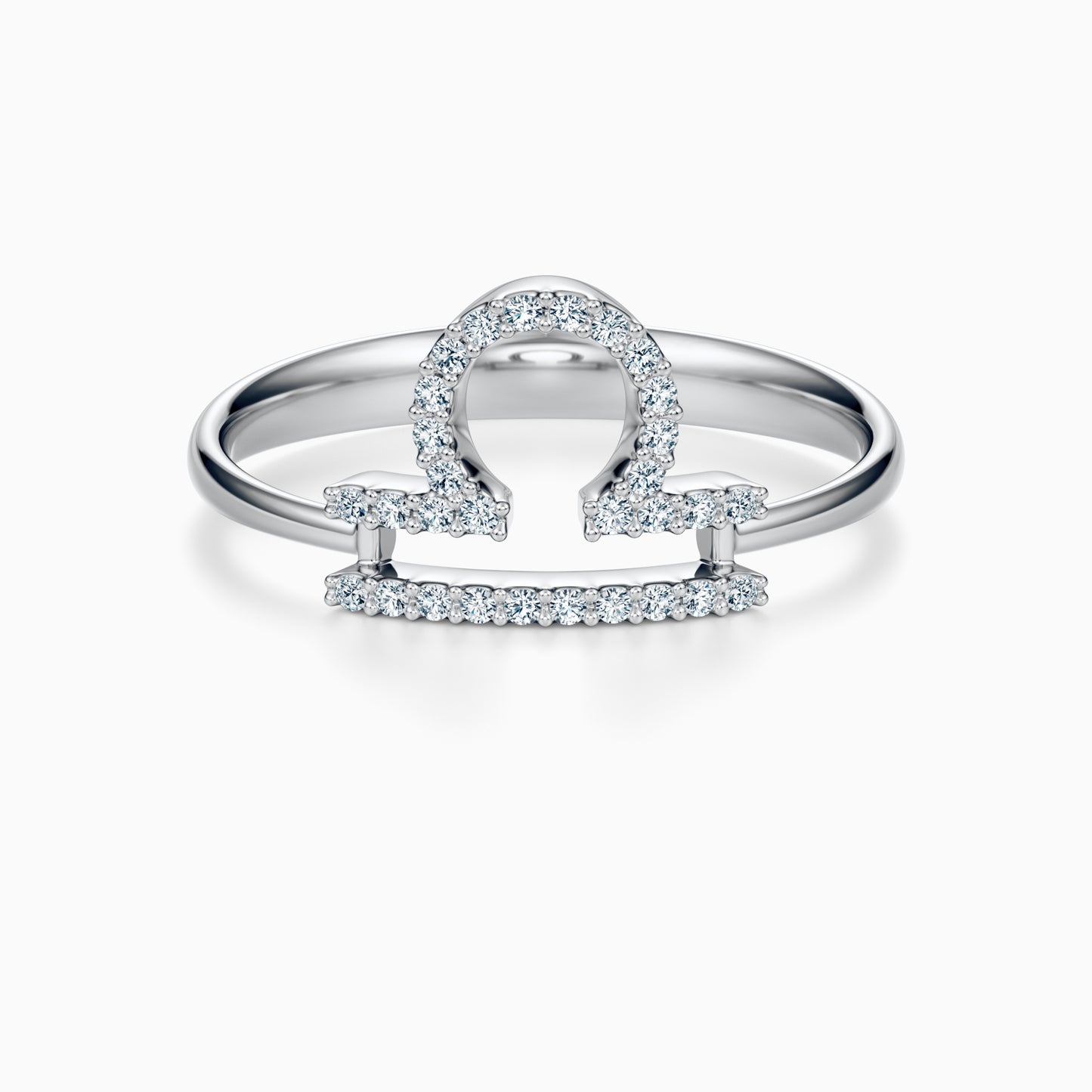Large Diamond Libra Ring