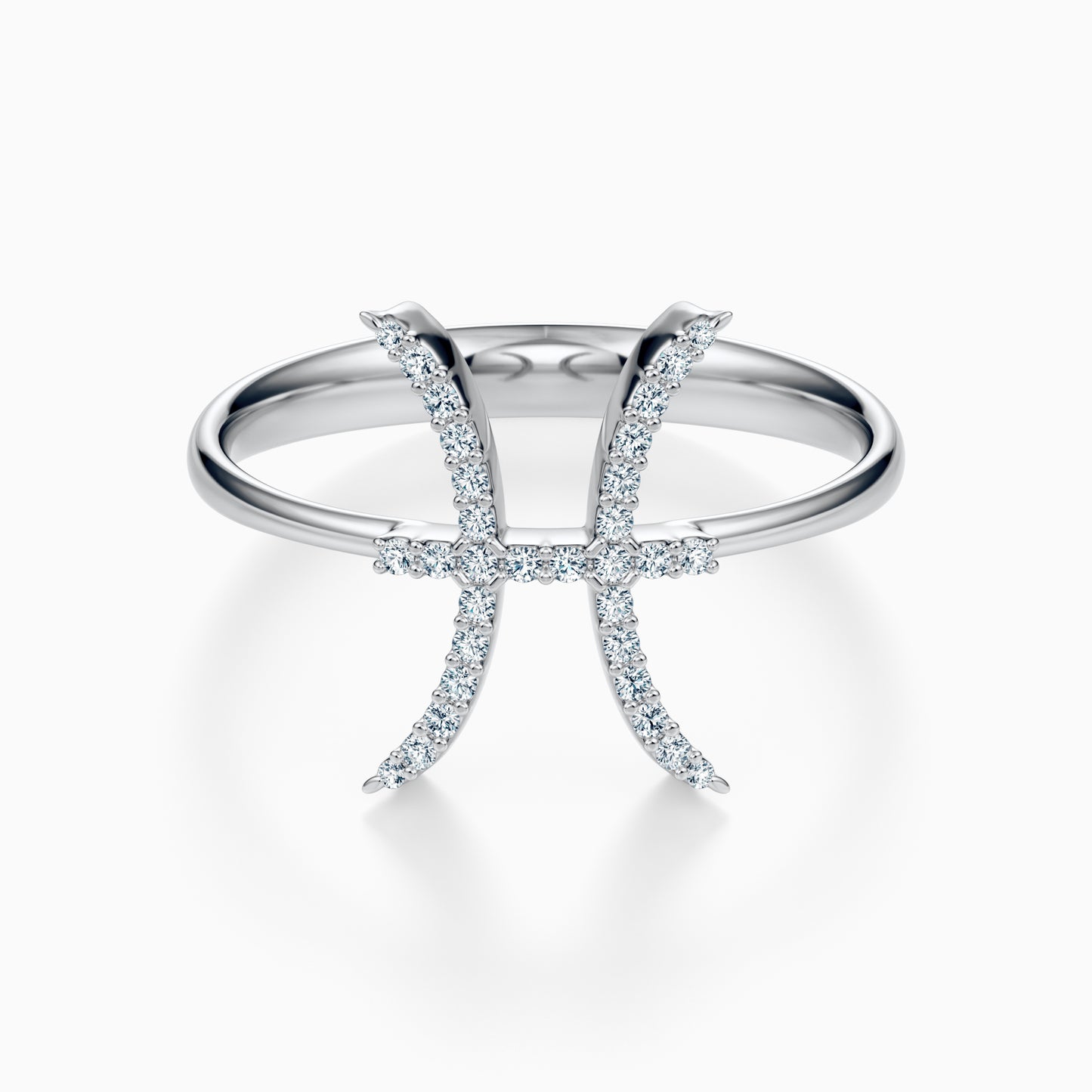 Large Diamond Pisces Ring
