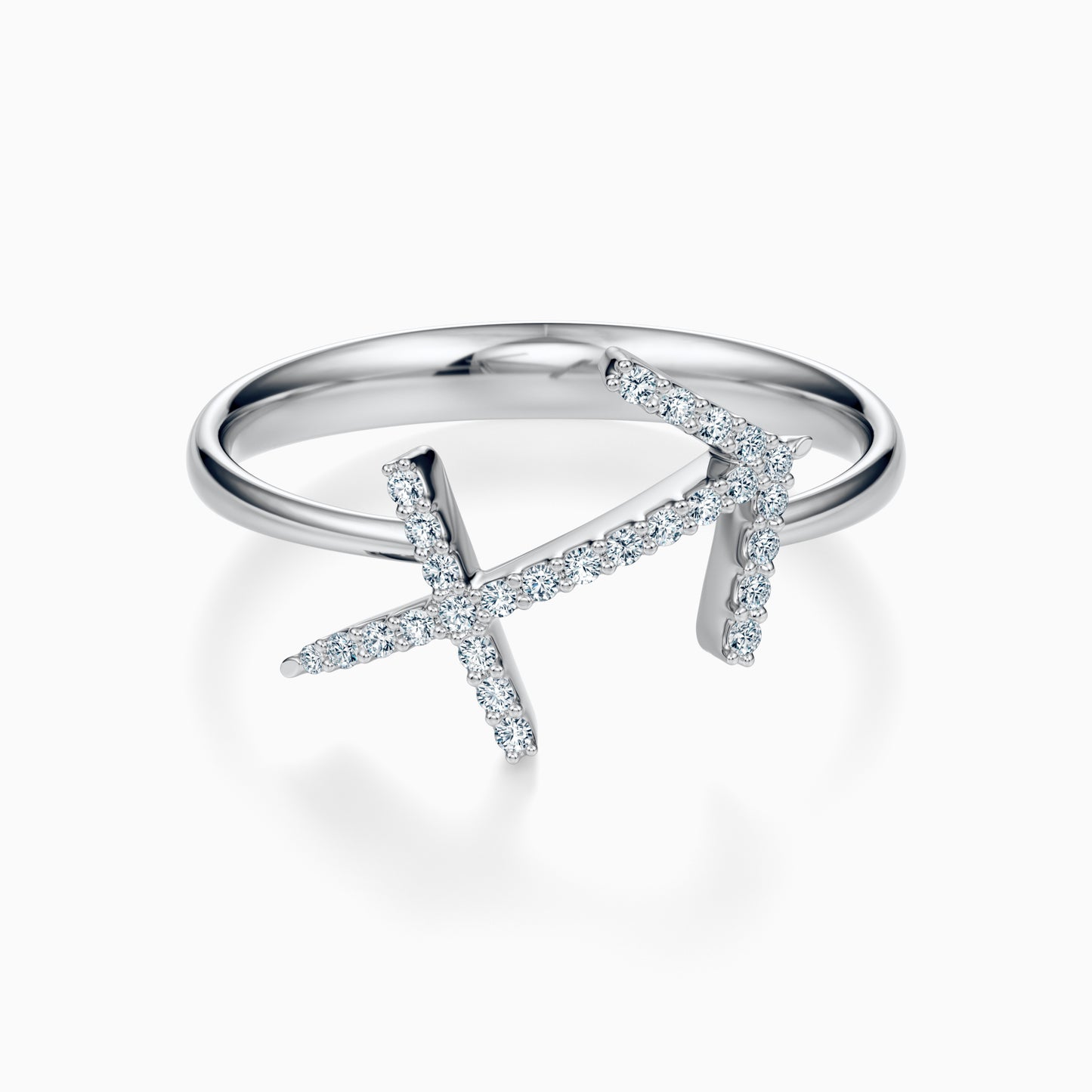 Large Diamond Sagittarius Ring