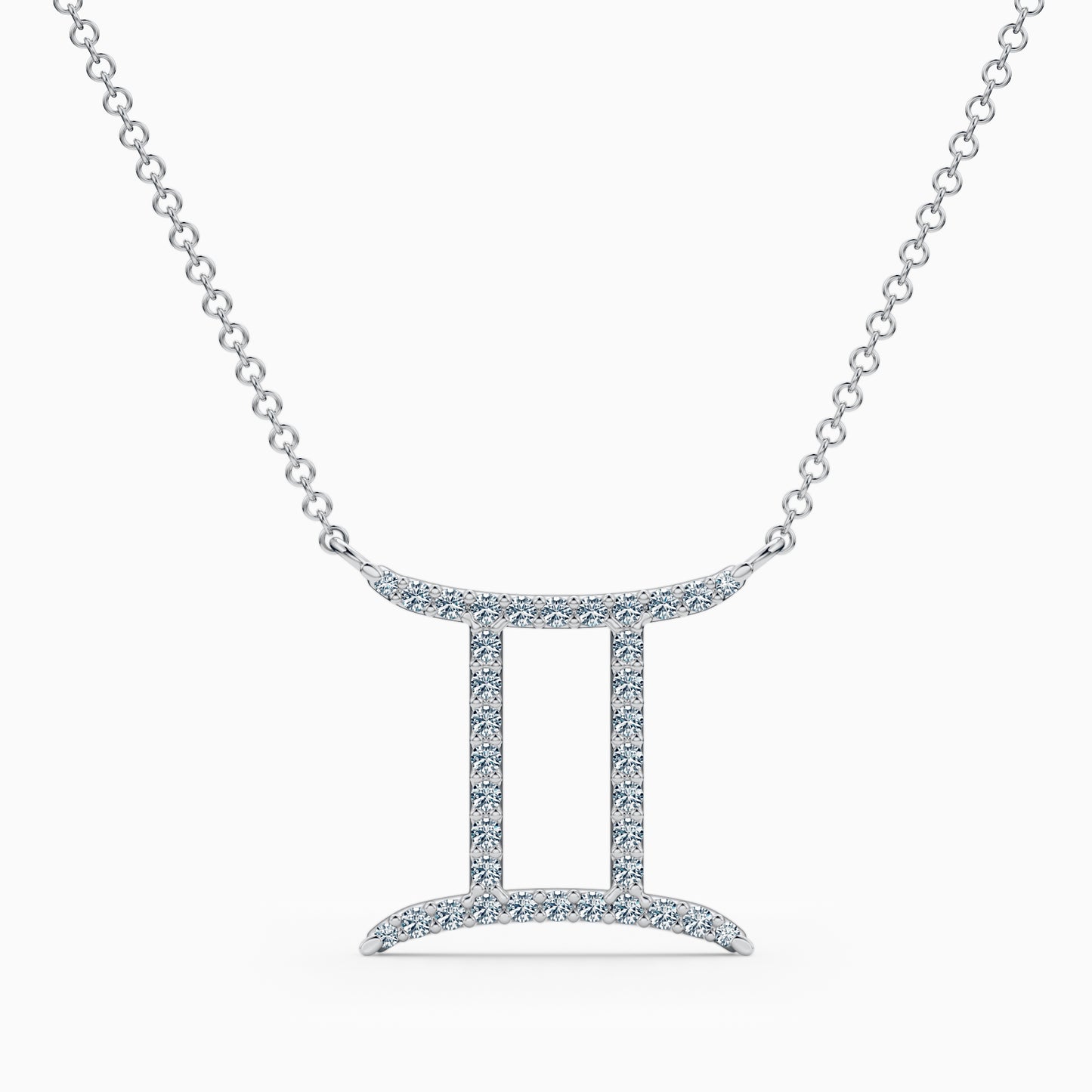 Large Diamond Gemini Necklace