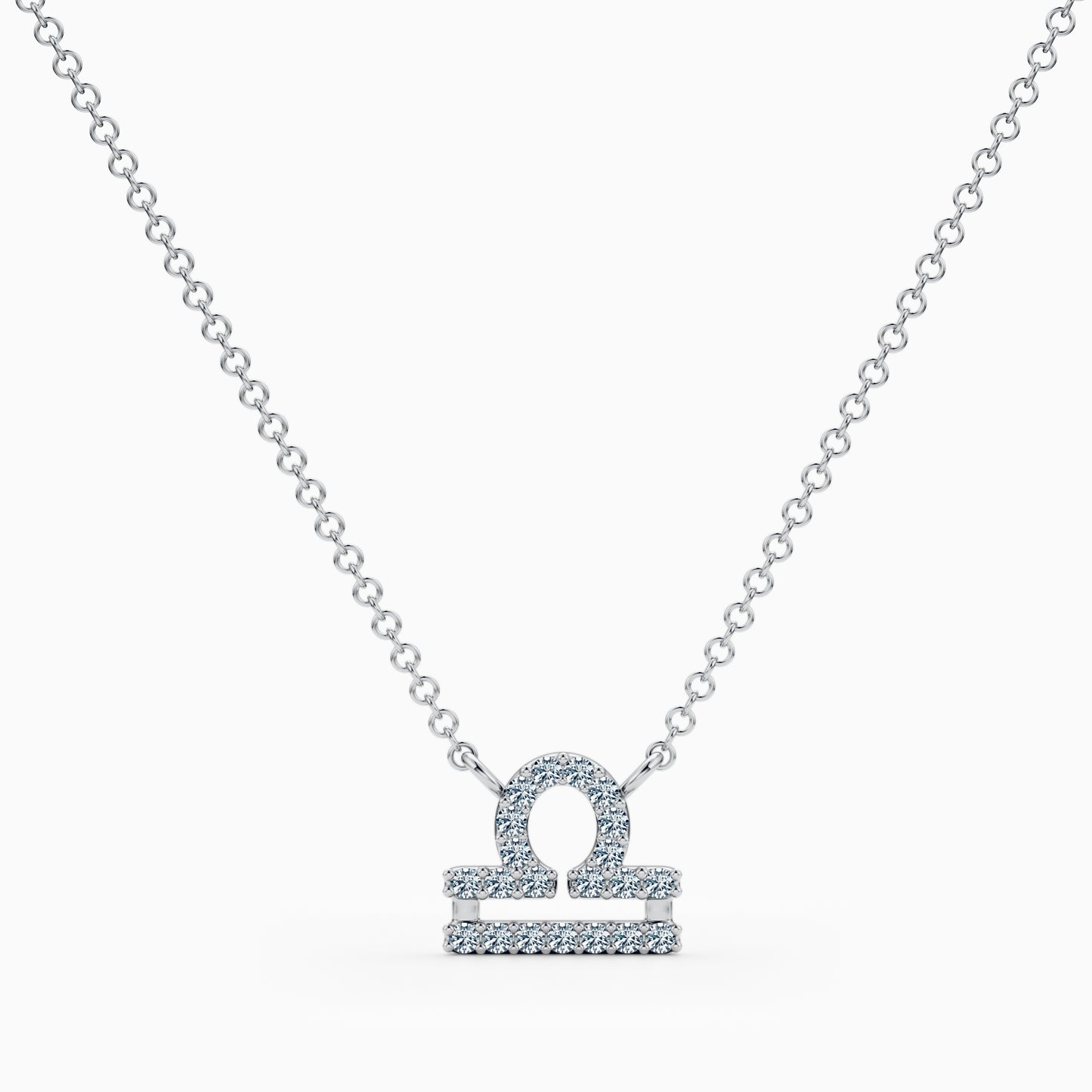 Diamond Libra Necklace