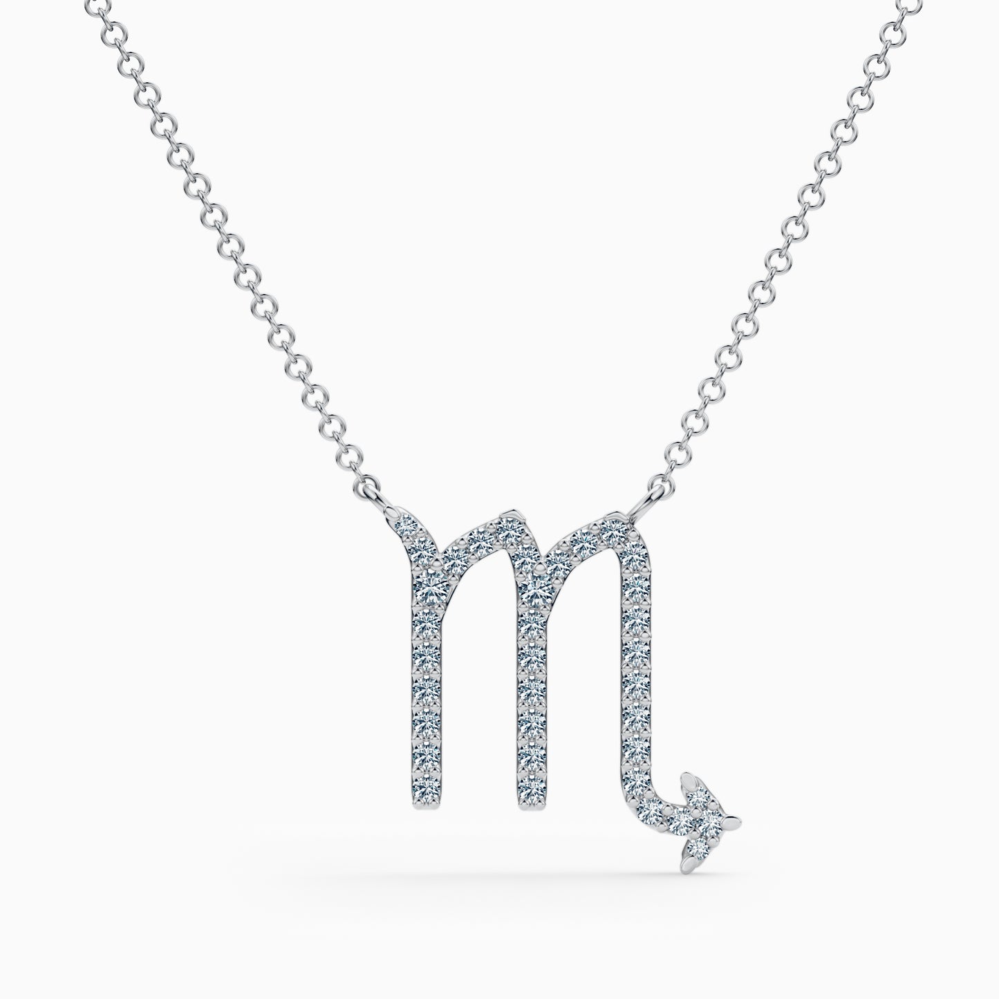 Large Diamond Scorpio Necklace