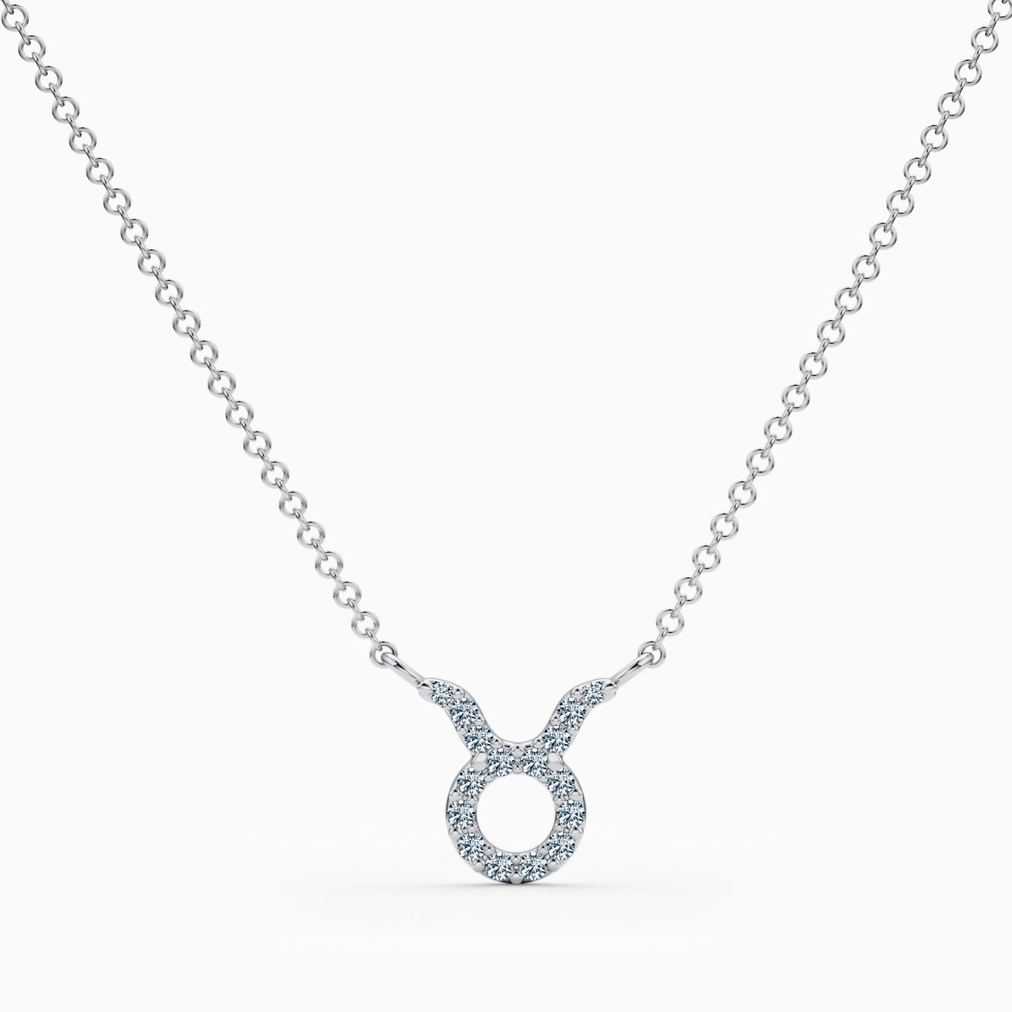 Diamond Taurus Necklace