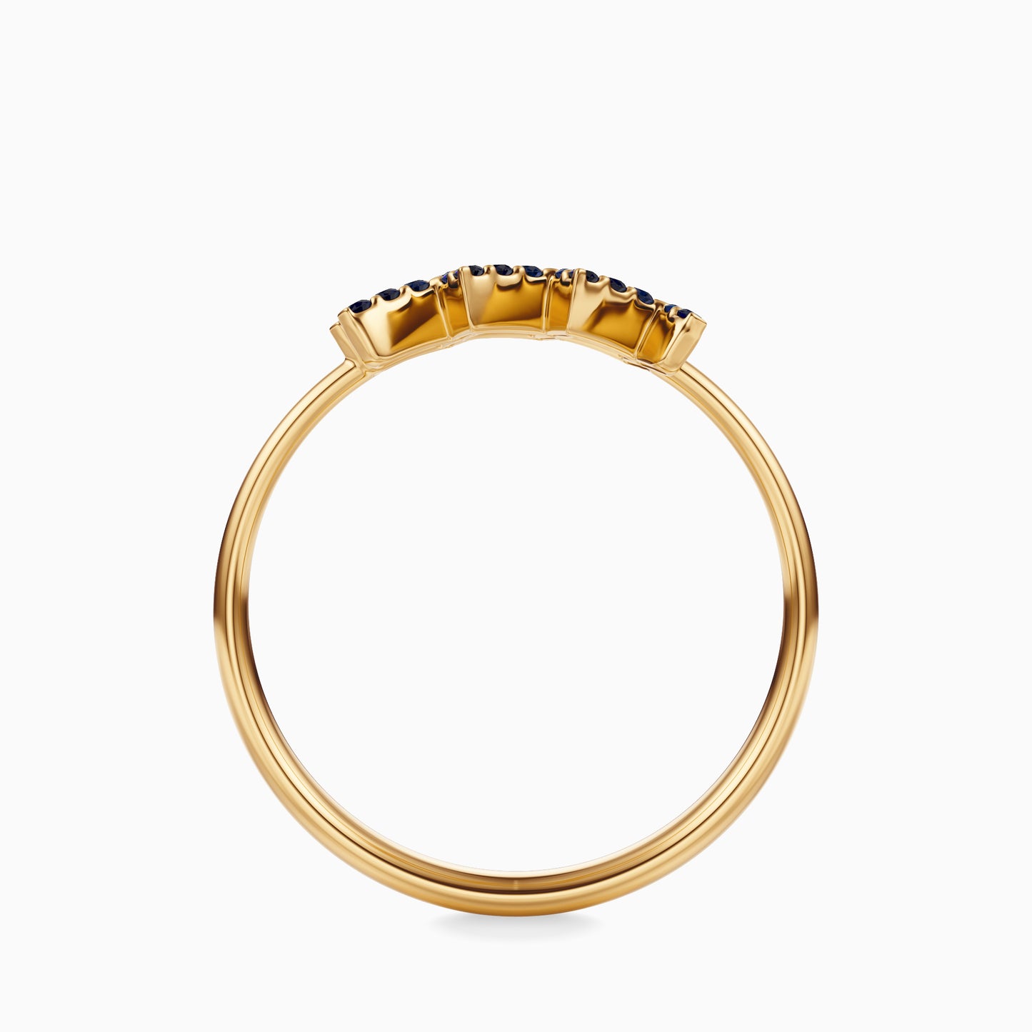 Large Sapphire Aquarius Ring