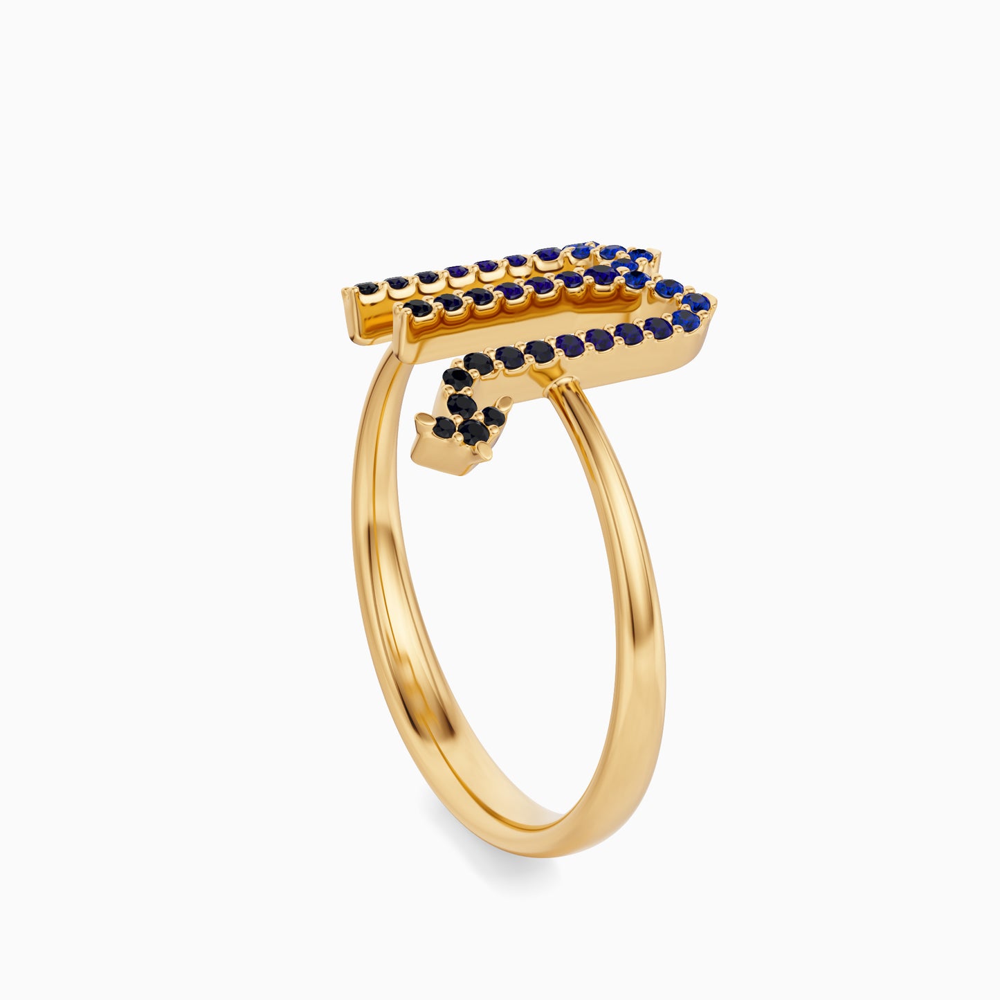 Large Sapphire Scorpio Ring