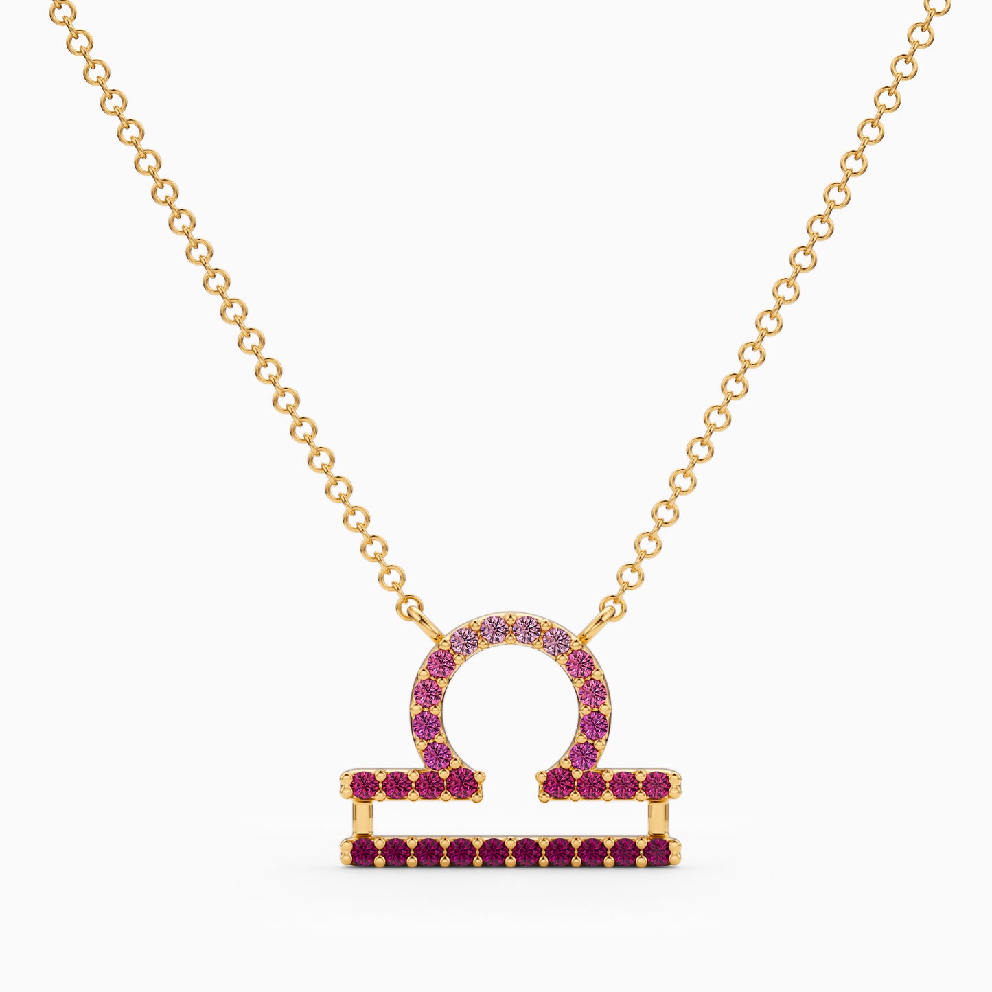 Large Sapphire Libra Necklace