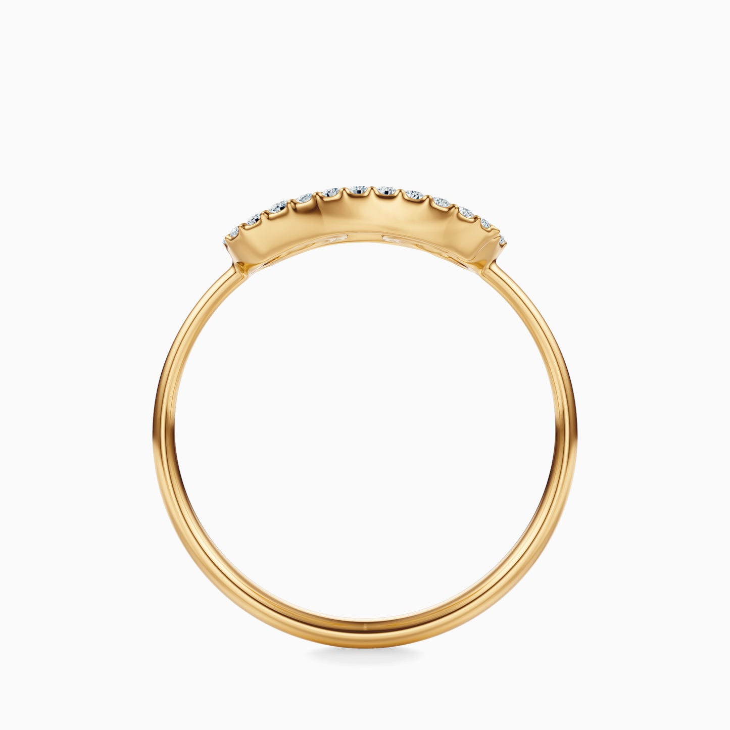 Large Diamond Cancer Ring