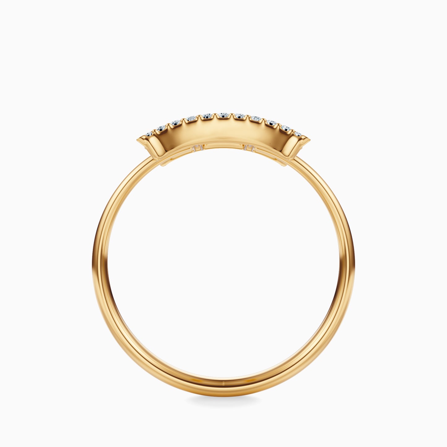 Large Diamond Gemini Ring