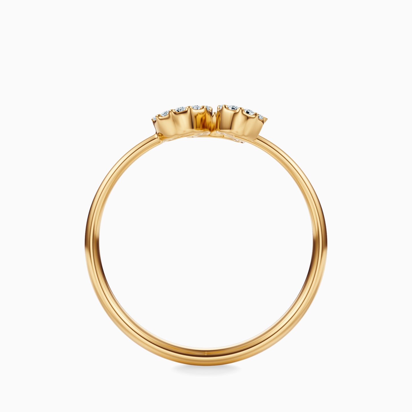 Large Diamond Leo Ring