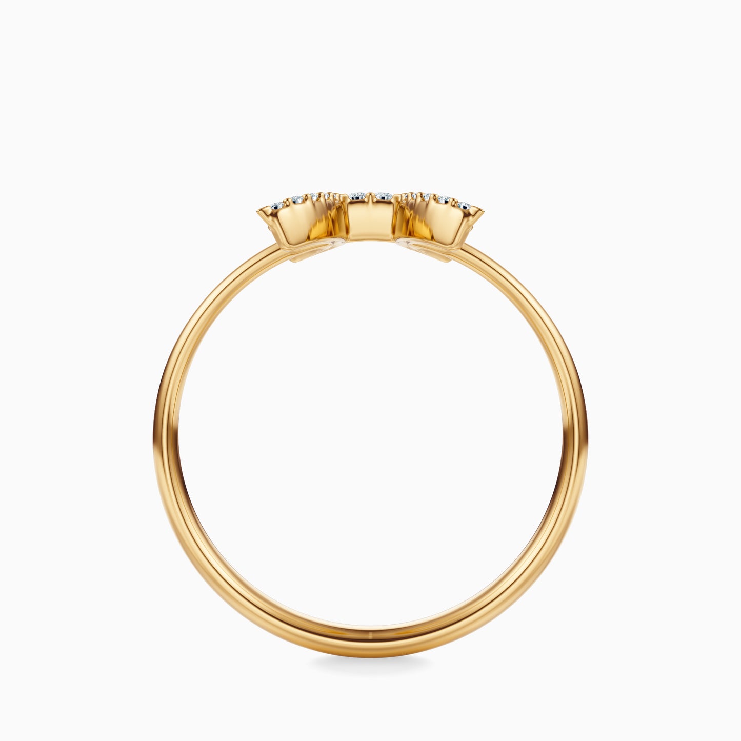 Large Diamond Pisces Ring