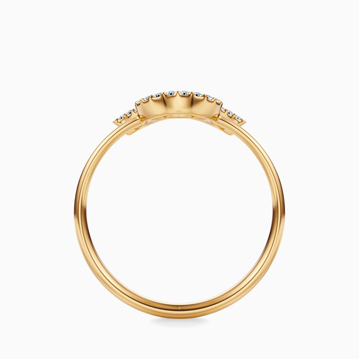 Large Diamond Taurus Ring