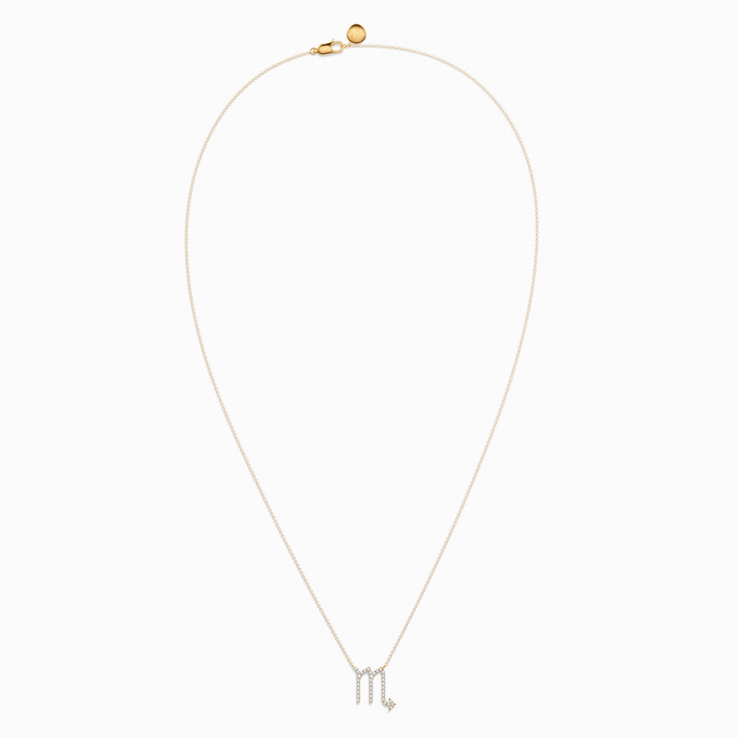Large Diamond Scorpio Necklace