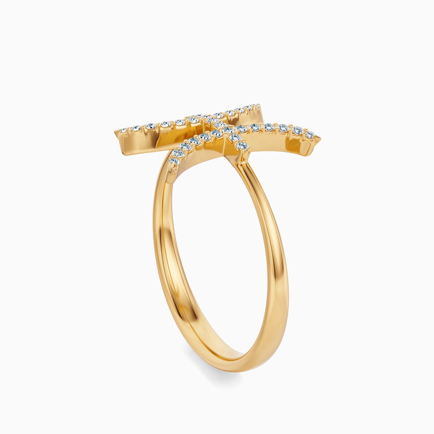 Large Diamond Pisces Ring