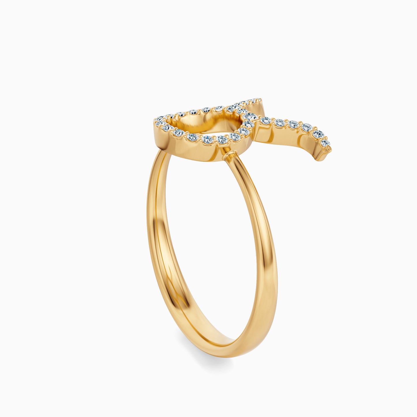 Large Diamond Taurus Ring