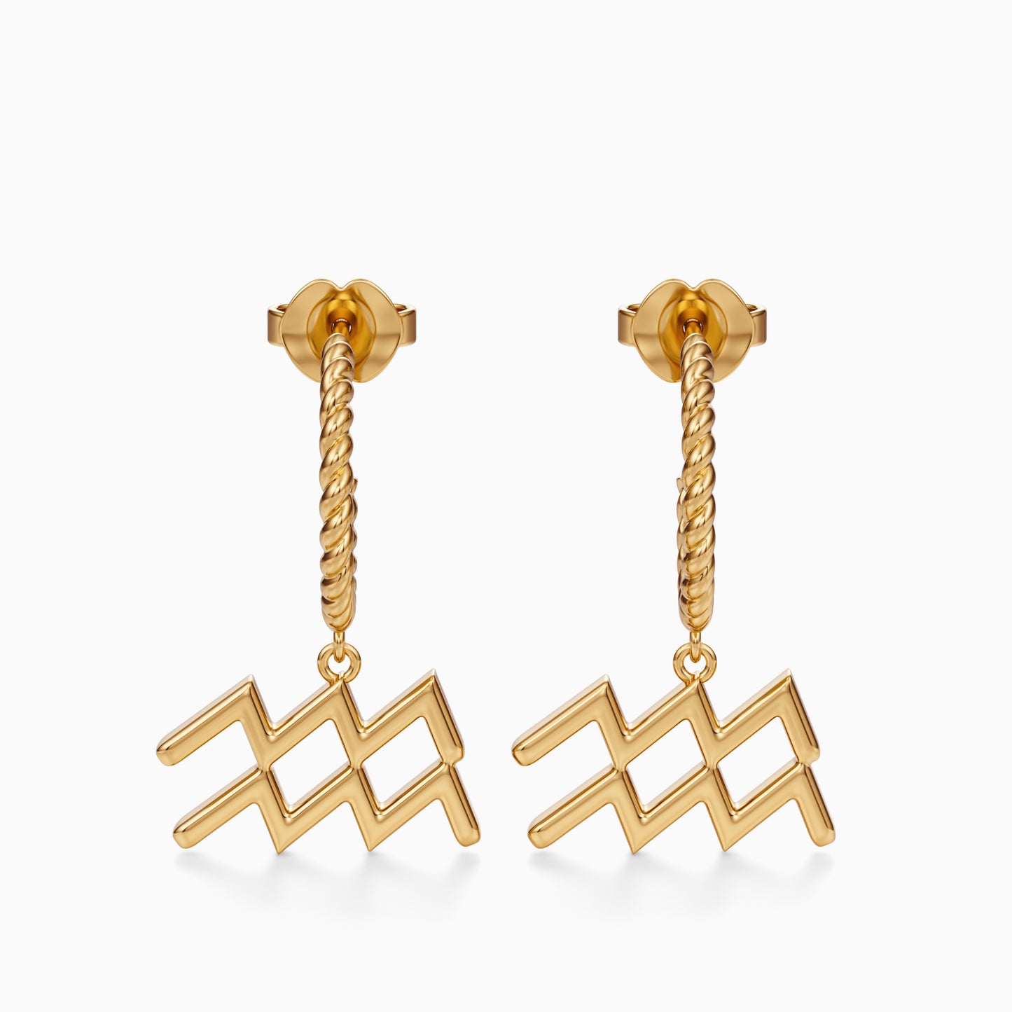 Large Aquarius Dangle Earrings