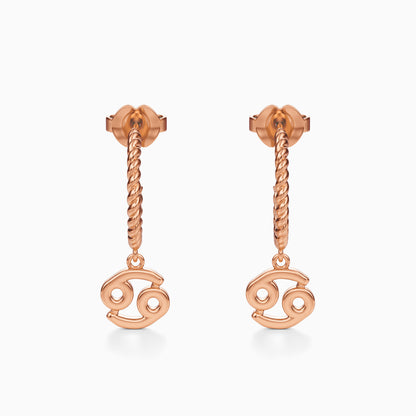 Cancer Dangle Earrings