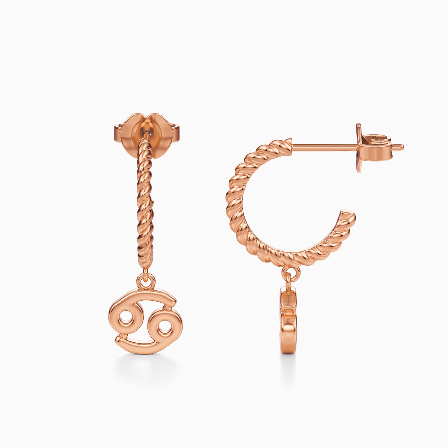 Cancer Dangle Earrings