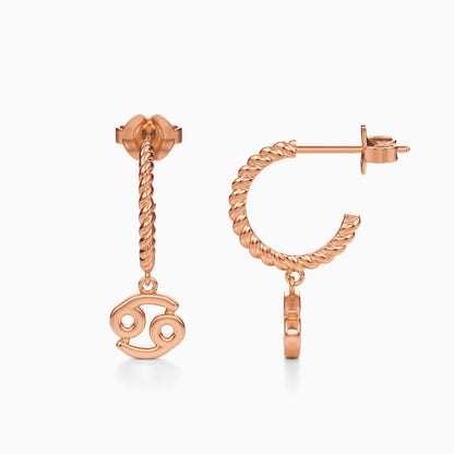 Cancer Dangle Earrings